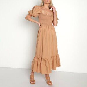 Faithfull the Brand - Bloom Midi Dress - Hazelnut - Size M / US 6
